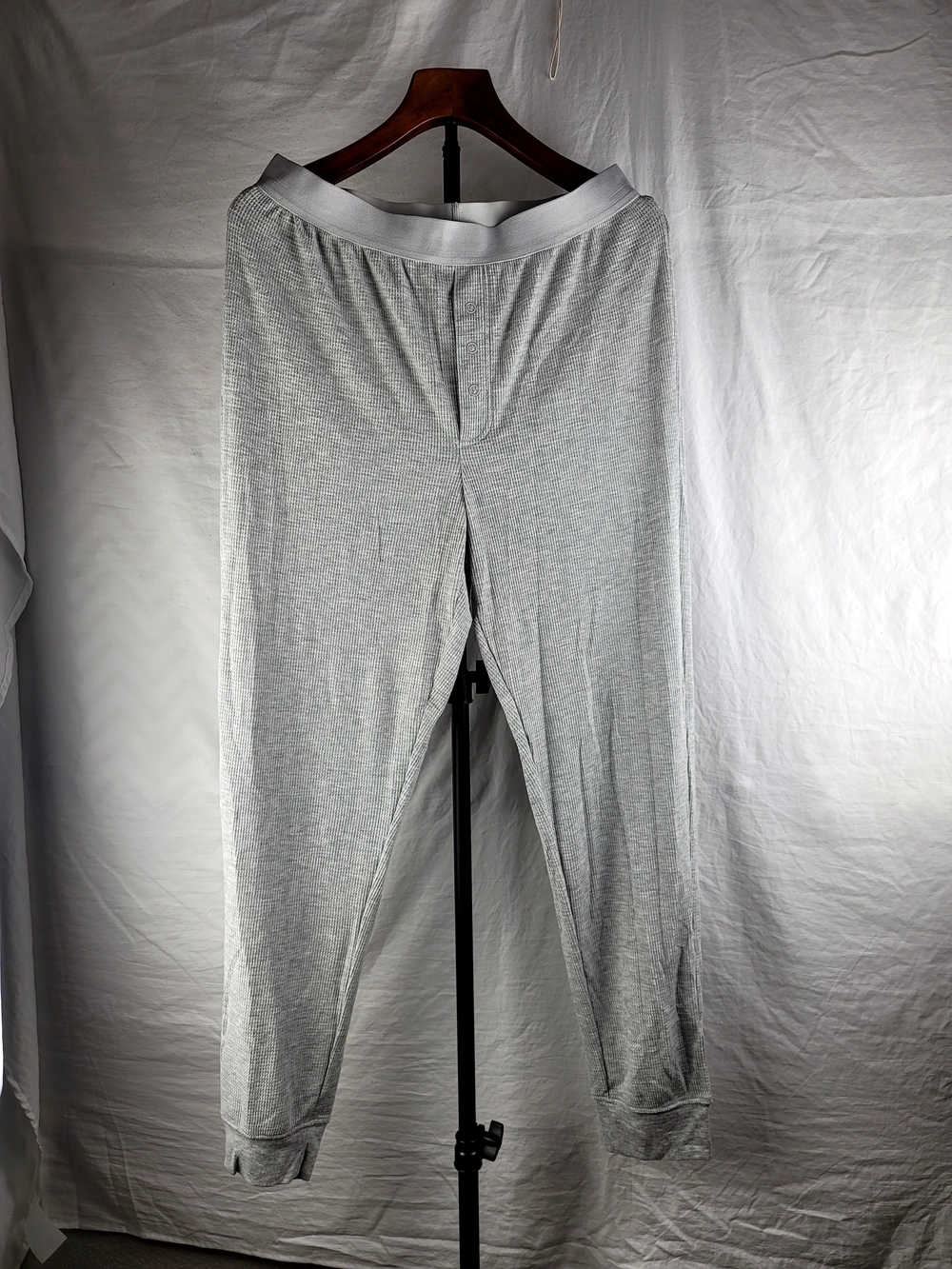 NWT Wondershop Target Men's Medium Gray Waffle Knit Pajama Sleep Pants Thermal M
